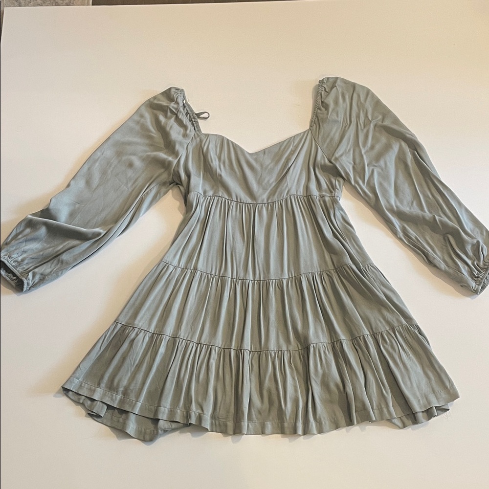Shinestar Sage Green Mini Dress